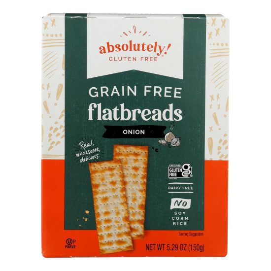 Absolutely Gluten Free - Flatbread - Toasted Onion - Case of 12 - 5.29 oz.do 43614511