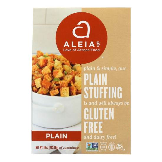Aleia s - Gluten Free Stuffing Mix - Plain - Case of 6 - 10 Ozdo 43364832