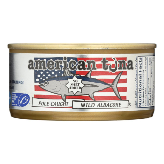 American Tuna - Canned Tune - No Salt - Case Of 24 - 6 Ozdo 45148370