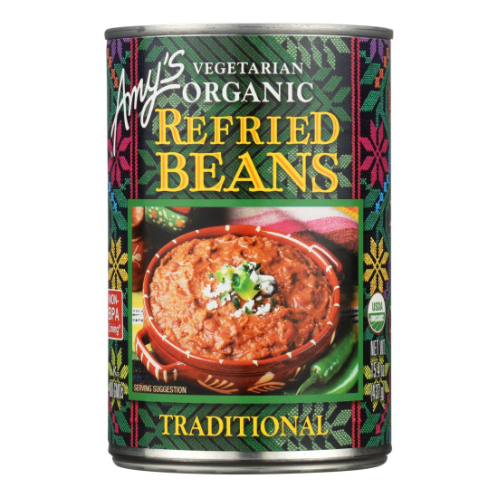 Amy s - Organic Traditional Refried Beans - Case of 12 - 15.4 oz.do 43614519