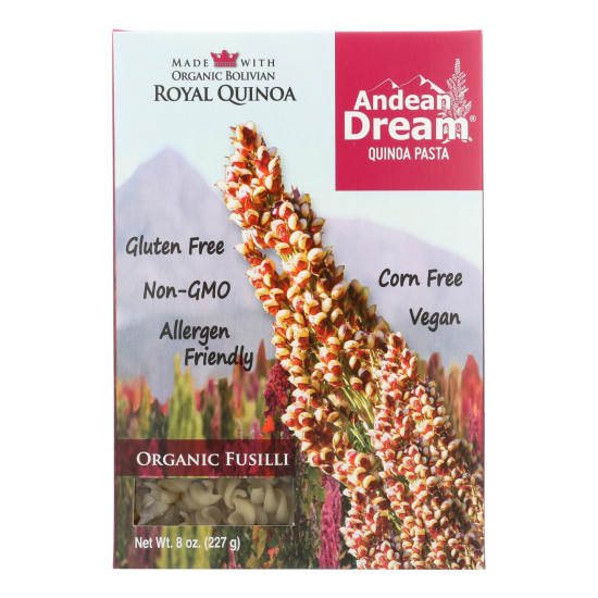 Andean Dream Gluten Free Organic Fusilli Quinoa Pasta - Case of 12 - 8 oz.do 44193474