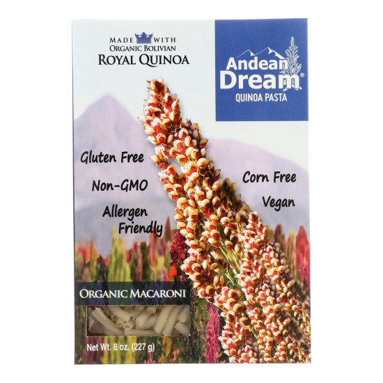 Andean Dream Gluten Free Organic Macaroni Quinoa Pasta - Case of 12 - 8 oz.do 43991747