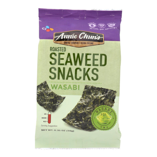 Annie Chun s Seaweed Snacks Roasted Wasabi - Case of 12 - 0.35 oz.do 43950809