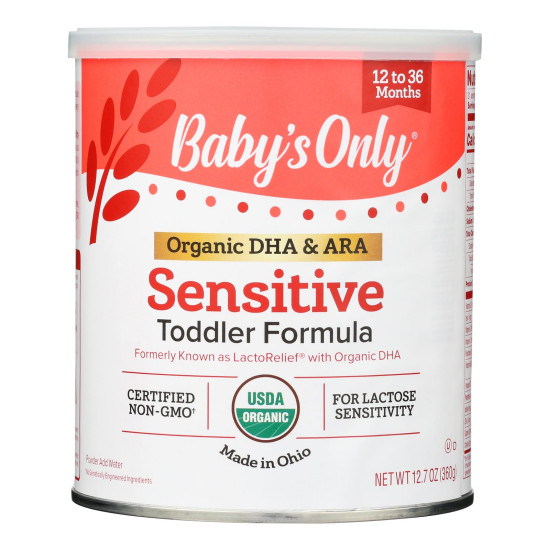 Babys Only Organic Toddler Formula - Organic - LactoRelief - Lactose Free - 12.7 oz - Case of 6do 35324493