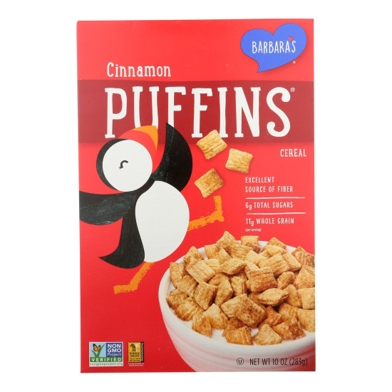 Barbara s Bakery - Puffins Cereal - Cinnamon - Case of 12 - 10 oz.do 43392337