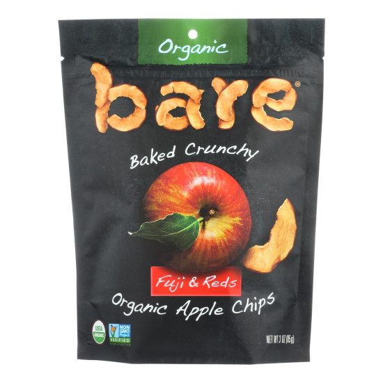 Bare Fruit Apple Chips - Organic - Crunchy - Fuji Red - 3 oz - case of 12do 44194049