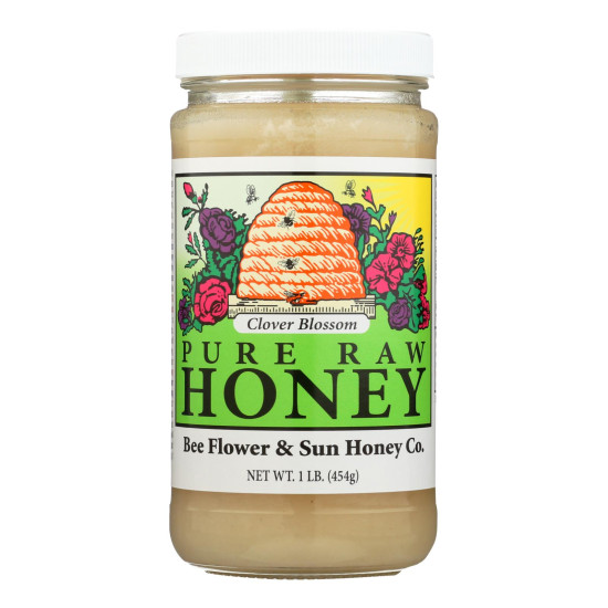 Bee Flower and Sun Honey - Clover Blossom - Case of 12 lbsdo 43991791
