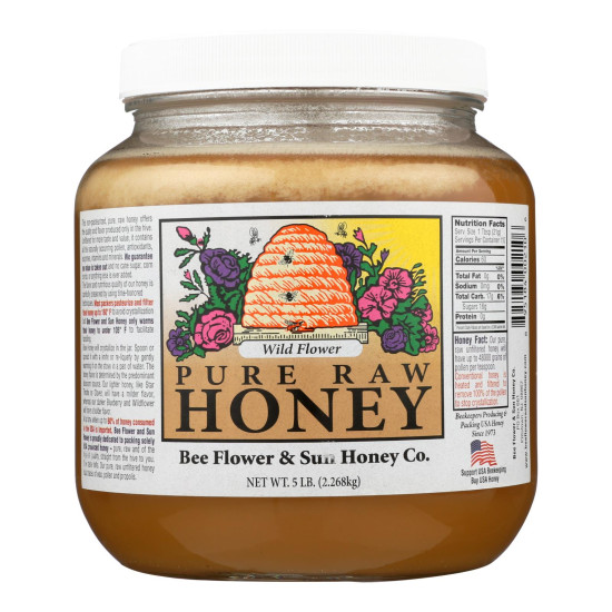 Bee Flower and Sun Honey - Wild Flower - Case of 6 - 5 lb.do 43991787