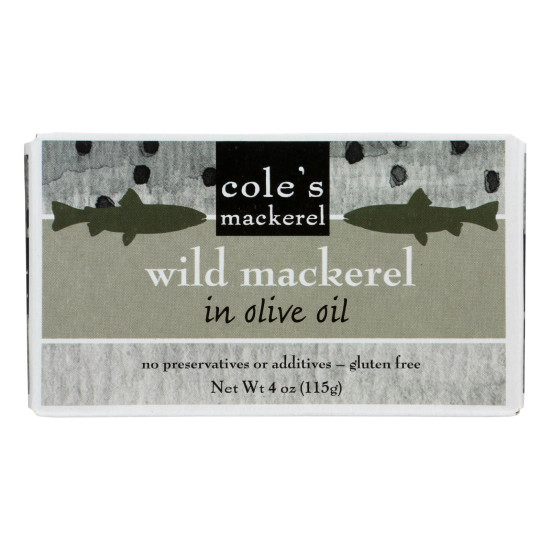 Cole s Wild Chub Mackerel in Olive Oil - 4.4 oz - Case of 10do 44194738