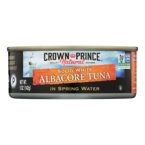 Crown Prince Albacore Tuna In Spring Water - Solid White - Case of 12 - 5 oz.do 43463307