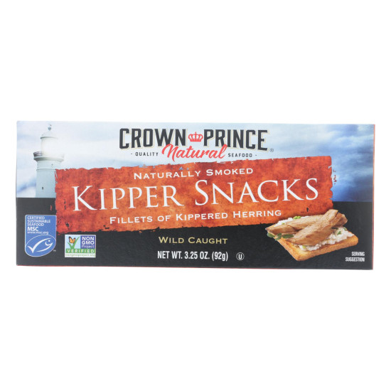 Crown Prince Kipper Snacks - Low In Sodium - Case of 18 - 3.25 oz.do 43463303
