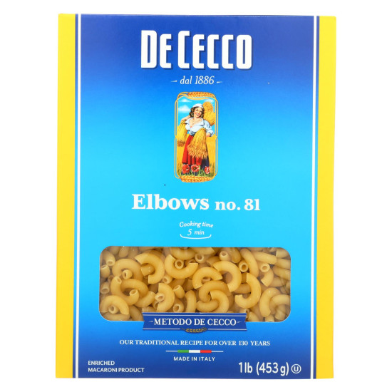 De Cecco Pasta - Elbows Pasta - Case of 20 - 16 oz.do 44571036
