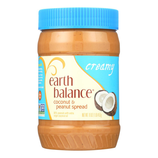 Earth Balance Creamy Coconut and Peanut Spread - Case of 12 - 16 oz.do 44571231