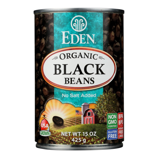 Eden Foods Organic Black Beans - Case of 12 - 15 oz.do 43614685