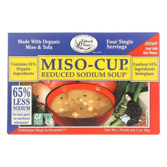 Edward and Sons Reduced Sodium Miso - Cup - Case of 12 - 1 oz.do 44571748