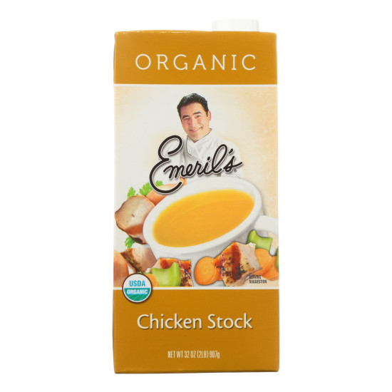 Emeril Organic Chicken Stock - Case of 6 - 32 Fl oz.do 44571346