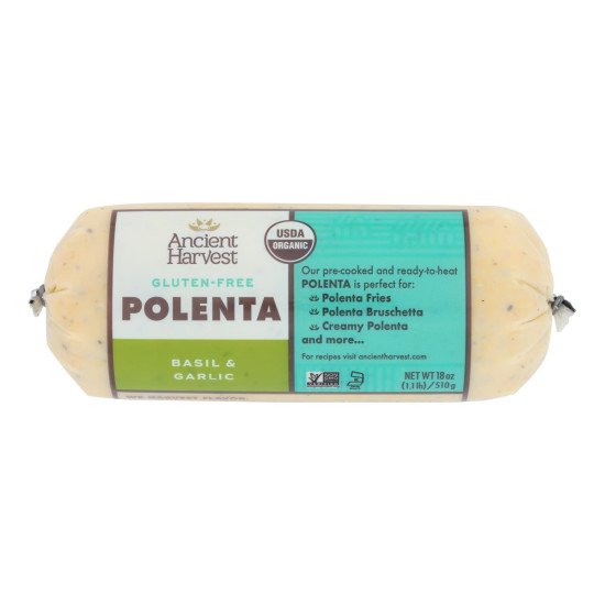 Food Merchants Organic Polenta - Basil Garlic - Case of 12 - 18 oz.do 44571523