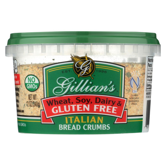 Gillian s Food Bread Crumbs - Italian Style - Case of 12 - 12 oz.do 45148433