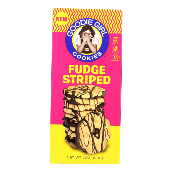 Goodie Girl Cookies - Cookies - Fudge Striped - Case of 6 - 7 oz.do 45150664