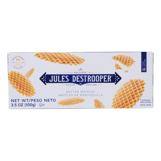 Jules Destrooper - Cookies - Butter Waffles - Case of 12 - 3.52 oz.do 44558560