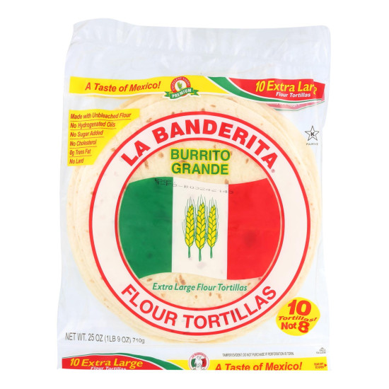 La Banderita Grande Tortilla - Burrito - Case of 12 - 25 oz.do 45144886