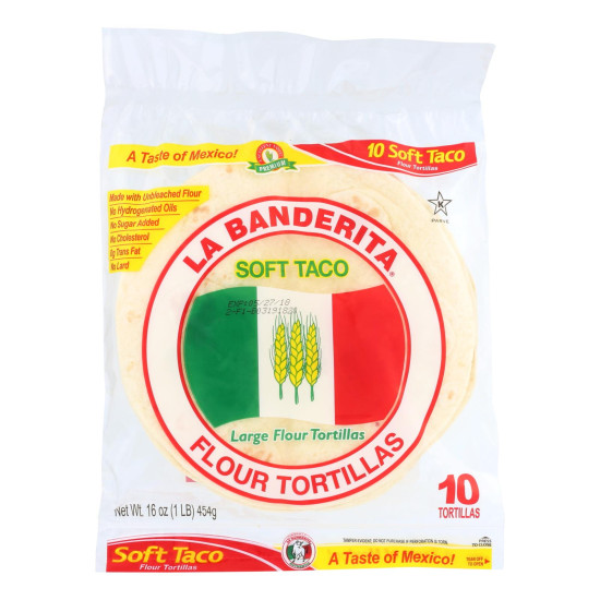 La Banderita Soft taco - Flour - Case of 12 - 16 oz.do 45144887