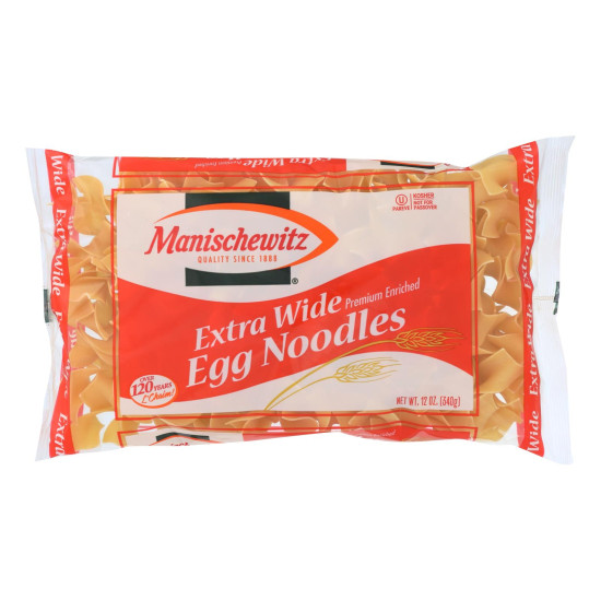 Manischewitz - Extra Wide Egg Noodles - Case of 12 - 12 oz.do 45144911
