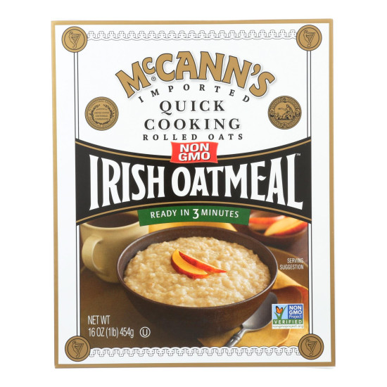 McCann s Irish Oatmeal Quick Cooking Rolled Oats - Case of 12 - 16 oz.do 44559062