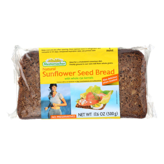 Mestemacher Bread Bread - Sunflower Seed - 17.6 oz - case of 12do 35325573