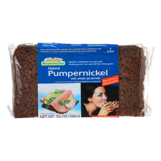 Mestemacher Bread Bread - Westphalian Classic - Pumpernickel - 17.6 oz - case of 12do 35325570