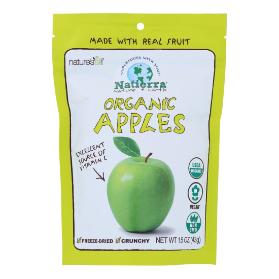 Natierra Fruit - Organic - Freeze Dried - Apples - 1.5 oz - case of 12do 35325603