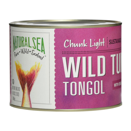 Natural Sea Wild Tongol Tuna, Salted, Chunk Light - Case of 6 - 66.5 OZdo 35325624