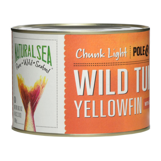 Natural Sea Wild Yellowfin Tuna, Salted, Chunk Light - Case of 6 - 66.5 OZdo 43472325