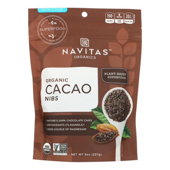 Navitas Naturals Cacao Nibs - Organic - Raw - 8 oz - case of 12do 35325632