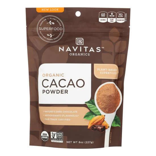 Navitas Naturals Cacao Powder - Organic - Raw - 8 oz - case of 12do 35325630