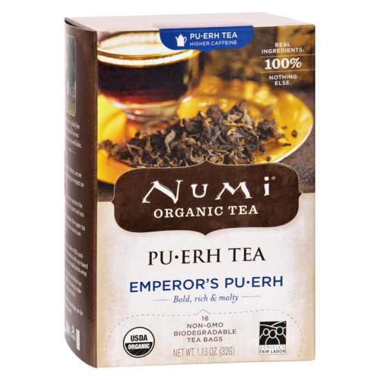 Numi Emperor s Puerh Black Tea - 16 Tea Bags - Case of 6do 26147571