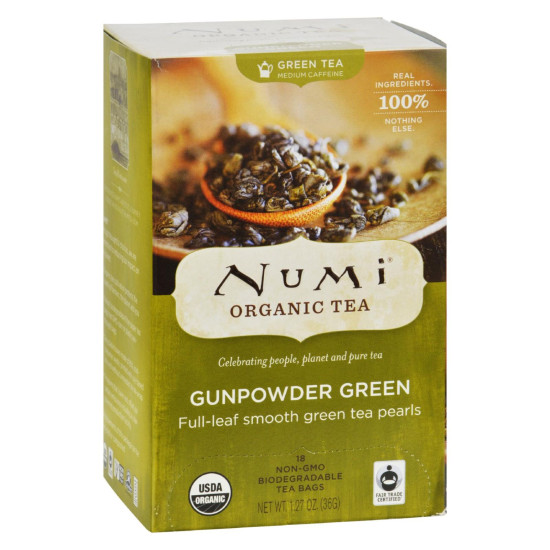 Numi Gunpowder Green Tea - 18 Tea Bags - Case of 6do 34383302