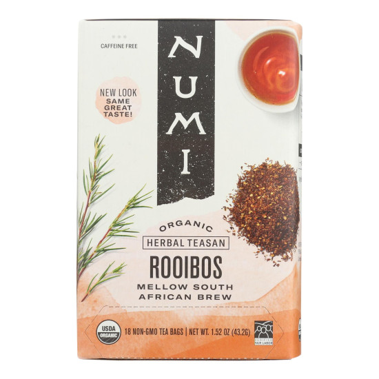 Numi Red Mellow Bush Rooibos Tea - 18 Tea Bags - Case of 6do 34383292