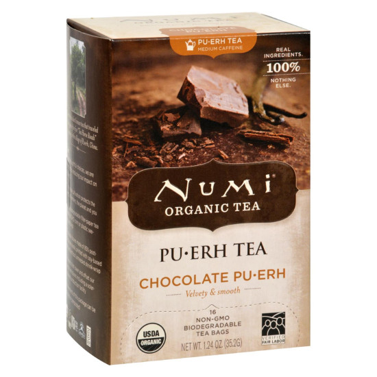 Numi Tea Organic Chocolate Pu-Erh - Case of 6 - 16 Bagdo 34383294