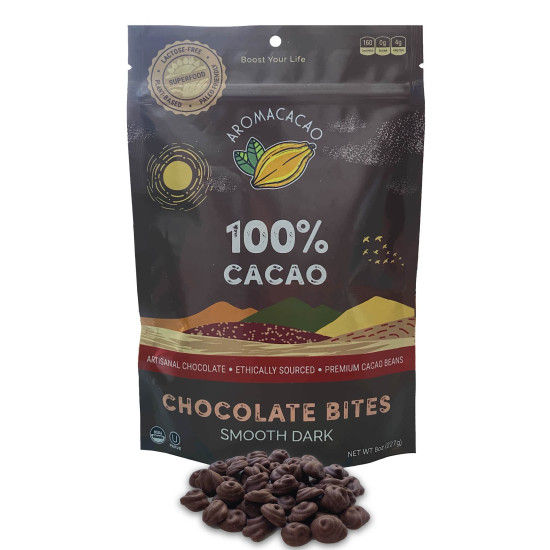 Organic 100 Chocolate Bites Smooth Dark {Keto, Paleo}do 45566682