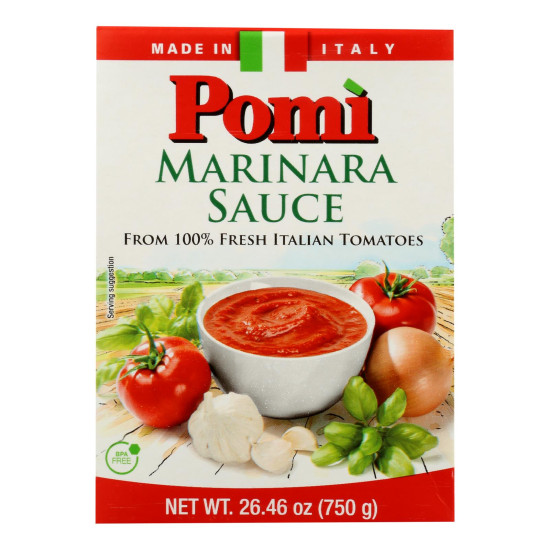 Pomi Tomatoes Marinara Sauce - Case of 12 - 26.46 Fl oz.do 44575679