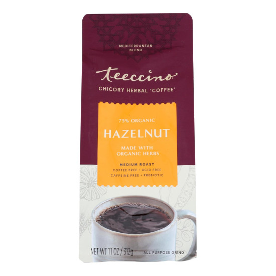 Teeccino Mediterranean Herbal Coffee Hazelnut - 11 oz - Case of 6do 34384664