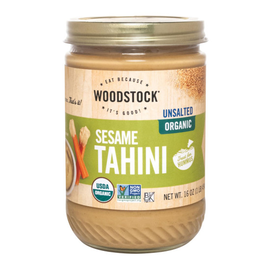 Woodstock Unsalted Organic Sesame Tahini - Case of 12 - 16 OZdo 35326104