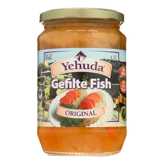 Yehuda Matzo Gelfilte Fish - Original - Case of 12 - 24 oz.do 43533769