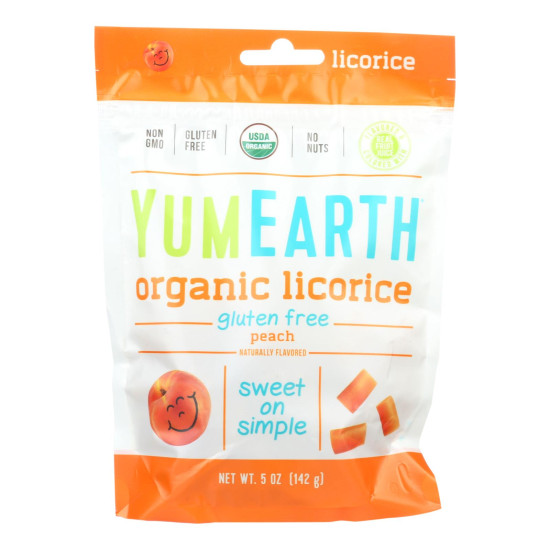 Yumearth Organics Soft Eating - Peach Licorice - Case of 12 - 5 oz.do 44611233