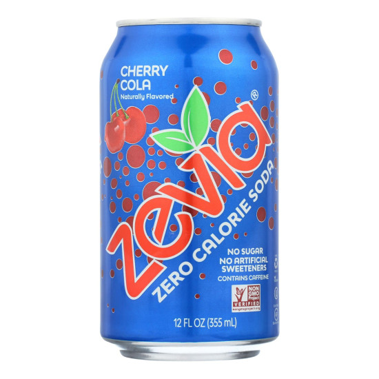 Zevia Soda - Zero Calorie - Cherry Cola - Can - 6/12 oz - case of 4do 35326199