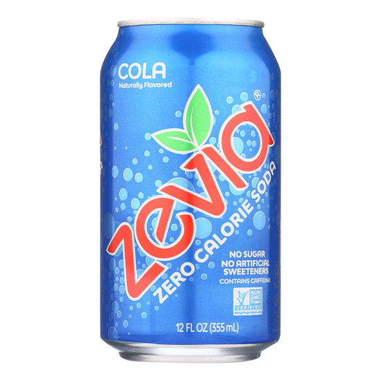 Zevia Soda - Zero Calorie - Cola - Can - 6/12 oz - case of 4do 44200081