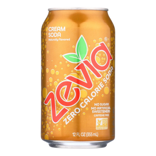 Zevia Soda - Zero Calorie - Cream Soda - Can - 6/12 oz - case of 4do 44200086