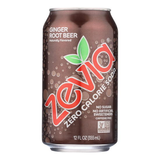 Zevia Soda - Zero Calorie - Ginger Root Beer - Can - 6/12 oz - case of 4do 44200083