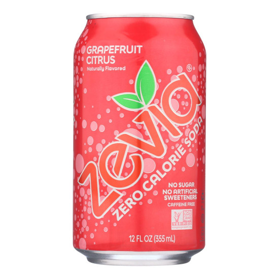 Zevia Soda - Zero Calorie - Grapefruit Citrus - Can - 6/12 oz - case of 4do 35326206